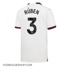 Manchester City Ruben Dias #3 Udebanetrøje 2023-24 Kortærmet