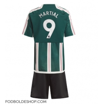 Manchester United Anthony Martial #9 Udebanetrøje Børn 2023-24 Kortærmet (+ Korte bukser)