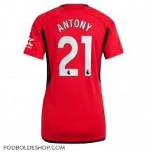Manchester United Antony #21 Hjemmebanetrøje Dame 2023-24 Kortærmet