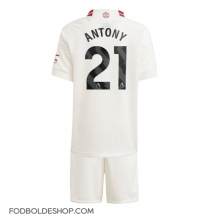 Manchester United Antony #21 Tredjetrøje Børn 2023-24 Kortærmet (+ Korte bukser)