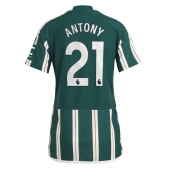 Manchester United Antony #21 Udebanetrøje Dame 2023-24 Kortærmet