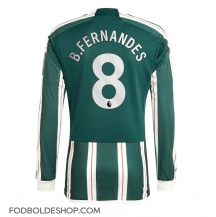 Manchester United Bruno Fernandes #8 Udebanetrøje 2023-24 Langærmet