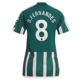 Manchester United Bruno Fernandes #8 Udebanetrøje Dame 2023-24 Kortærmet