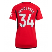 Manchester United Donny van de Beek #34 Hjemmebanetrøje Dame 2023-24 Kortærmet