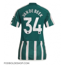 Manchester United Donny van de Beek #34 Udebanetrøje Dame 2023-24 Kortærmet