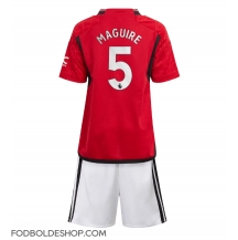 Manchester United Harry Maguire #5 Hjemmebanetrøje Børn 2023-24 Kortærmet (+ Korte bukser)