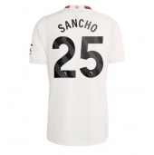 Manchester United Jadon Sancho #25 Tredjetrøje 2023-24 Kortærmet