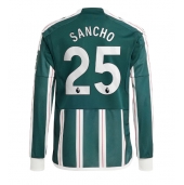 Manchester United Jadon Sancho #25 Udebanetrøje 2023-24 Langærmet