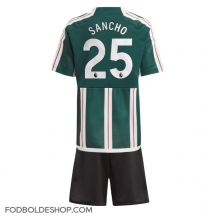 Manchester United Jadon Sancho #25 Udebanetrøje Børn 2023-24 Kortærmet (+ Korte bukser)