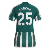 Manchester United Jadon Sancho #25 Udebanetrøje Dame 2023-24 Kortærmet