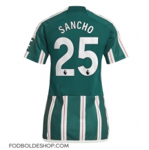 Manchester United Jadon Sancho #25 Udebanetrøje Dame 2023-24 Kortærmet