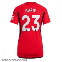 Manchester United Luke Shaw #23 Hjemmebanetrøje Dame 2023-24 Kortærmet