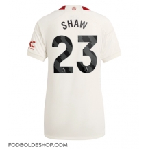 Manchester United Luke Shaw #23 Tredjetrøje Dame 2023-24 Kortærmet