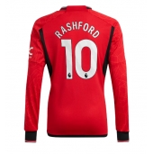 Manchester United Marcus Rashford #10 Hjemmebanetrøje 2023-24 Langærmet
