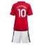 Manchester United Marcus Rashford #10 Hjemmebanetrøje Børn 2023-24 Kortærmet (+ Korte bukser)