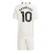 Manchester United Marcus Rashford #10 Tredjetrøje Børn 2023-24 Kortærmet (+ Korte bukser)