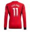 Manchester United Rasmus Hojlund #11 Hjemmebanetrøje 2023-24 Langærmet