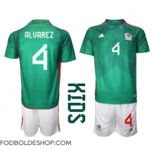 Mexico Edson Alvarez #4 Hjemmebanetrøje Børn VM 2022 Kortærmet (+ Korte bukser)