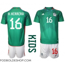Mexico Hector Herrera #16 Hjemmebanetrøje Børn VM 2022 Kortærmet (+ Korte bukser)