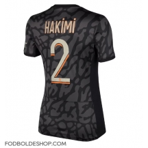 Paris Saint-Germain Achraf Hakimi #2 Tredjetrøje Dame 2023-24 Kortærmet