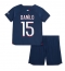 Paris Saint-Germain Danilo Pereira #15 Hjemmebanetrøje Børn 2023-24 Kortærmet (+ Korte bukser)