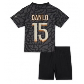 Paris Saint-Germain Danilo Pereira #15 Tredjetrøje Børn 2023-24 Kortærmet (+ Korte bukser)