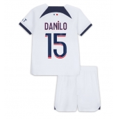 Paris Saint-Germain Danilo Pereira #15 Udebanetrøje Børn 2023-24 Kortærmet (+ Korte bukser)