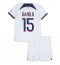 Paris Saint-Germain Danilo Pereira #15 Udebanetrøje Børn 2023-24 Kortærmet (+ Korte bukser)