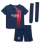 Paris Saint-Germain Kylian Mbappe #7 Hjemmebanetrøje Børn 2023-24 Kortærmet (+ Korte bukser)
