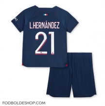 Paris Saint-Germain Lucas Hernandez #21 Hjemmebanetrøje Børn 2023-24 Kortærmet (+ Korte bukser)