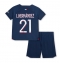 Paris Saint-Germain Lucas Hernandez #21 Hjemmebanetrøje Børn 2023-24 Kortærmet (+ Korte bukser)