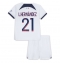 Paris Saint-Germain Lucas Hernandez #21 Udebanetrøje Børn 2023-24 Kortærmet (+ Korte bukser)