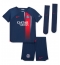 Paris Saint-Germain Manuel Ugarte #4 Hjemmebanetrøje Børn 2023-24 Kortærmet (+ Korte bukser)