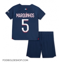 Paris Saint-Germain Marquinhos #5 Hjemmebanetrøje Børn 2023-24 Kortærmet (+ Korte bukser)