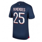 Paris Saint-Germain Nuno Mendes #25 Hjemmebanetrøje 2023-24 Kortærmet