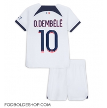 Paris Saint-Germain Ousmane Dembele #10 Udebanetrøje Børn 2023-24 Kortærmet (+ Korte bukser)