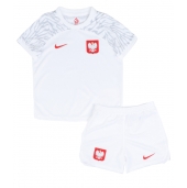 Polen Hjemmebanetrøje Børn VM 2022 Kortærmet (+ Korte bukser)