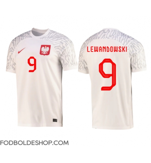 Polen Robert Lewandowski #9 Hjemmebanetrøje VM 2022 Kortærmet