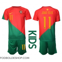 Portugal Joao Felix #11 Hjemmebanetrøje Børn VM 2022 Kortærmet (+ Korte bukser)