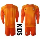 Portugal Målmand Udebanetrøje Børn VM 2022 Langærmet (+ Korte bukser)