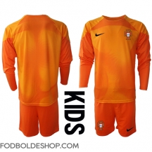 Portugal Målmand Udebanetrøje Børn VM 2022 Langærmet (+ Korte bukser)
