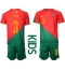 Portugal Pepe #3 Hjemmebanetrøje Børn VM 2022 Kortærmet (+ Korte bukser)