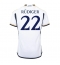 Real Madrid Antonio Rudiger #22 Hjemmebanetrøje 2023-24 Kortærmet