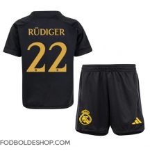 Real Madrid Antonio Rudiger #22 Tredjetrøje Børn 2023-24 Kortærmet (+ Korte bukser)
