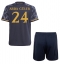 Real Madrid Arda Guler #24 Udebanetrøje Børn 2023-24 Kortærmet (+ Korte bukser)