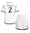 Real Madrid Daniel Carvajal #2 Hjemmebanetrøje Børn 2023-24 Kortærmet (+ Korte bukser)