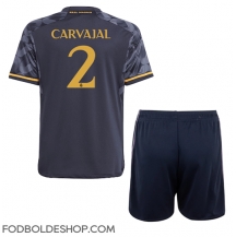 Real Madrid Daniel Carvajal #2 Udebanetrøje Børn 2023-24 Kortærmet (+ Korte bukser)