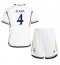 Real Madrid David Alaba #4 Hjemmebanetrøje Børn 2023-24 Kortærmet (+ Korte bukser)