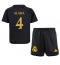 Real Madrid David Alaba #4 Tredjetrøje Børn 2023-24 Kortærmet (+ Korte bukser)