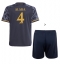 Real Madrid David Alaba #4 Udebanetrøje Børn 2023-24 Kortærmet (+ Korte bukser)